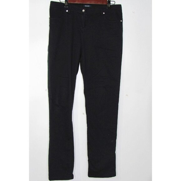Bogari Designed Italy Womens Black Cotton Pants - Picture 1 of 12